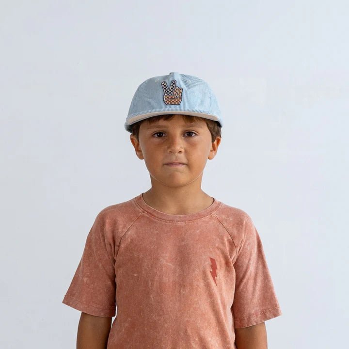 Tiny Whales Rad, White, and Blue Snapback - Flying Ryno