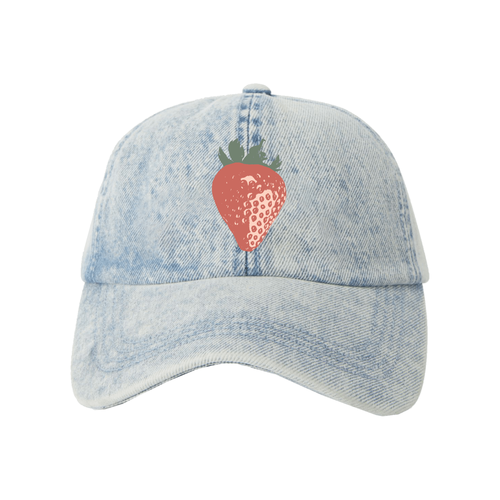 Tiny Whales Six Panel Hat, Strawberry Fields - Flying Ryno