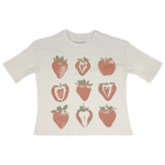 Tiny Whales Strawberry Fields Super Tee - Natural - Flying Ryno