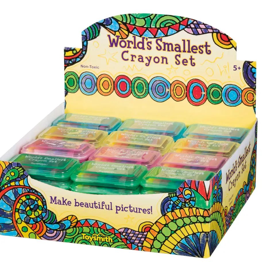 Toysmith 2.5" Mini Crayon Set, Travel Size - Flying Ryno