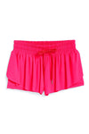 Tractr Butterfly Shorts, Fuscia - Flying Ryno