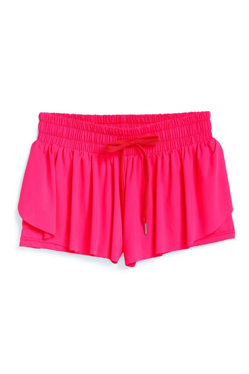 Tractr Butterfly Shorts, Fuscia - Flying Ryno