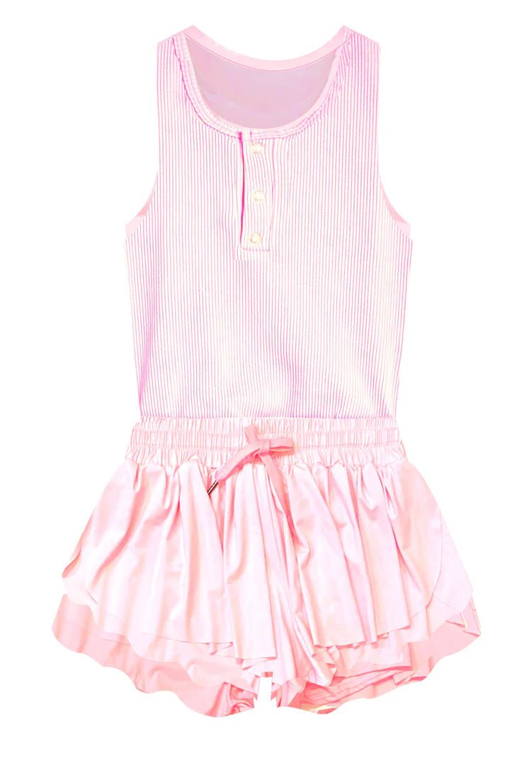Tractr Racerback Dance Romper Pink - Flying Ryno