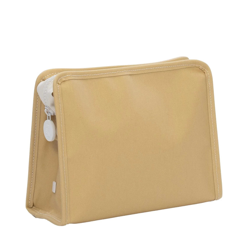 Trvl Design ROADIE MEDIUM Zip Pouch - Khaki Coated Canvas - Flying Ryno