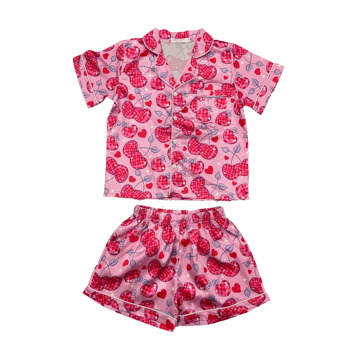 Tweenstyle by Stoopher Loungewear Set - Love Cheeries Print - Flying Ryno