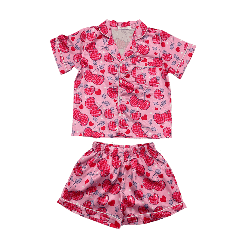 Tweenstyle by Stoopher Loungewear Set - Love Cheeries Print - Flying Ryno