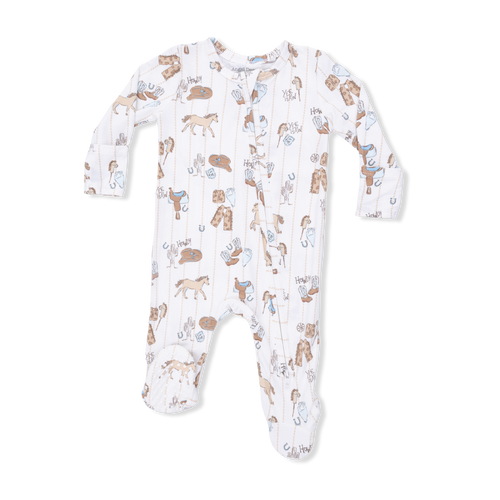 Angel Dear Cowboy Nursery - 2 Way Zipper Footie - Flying Ryno