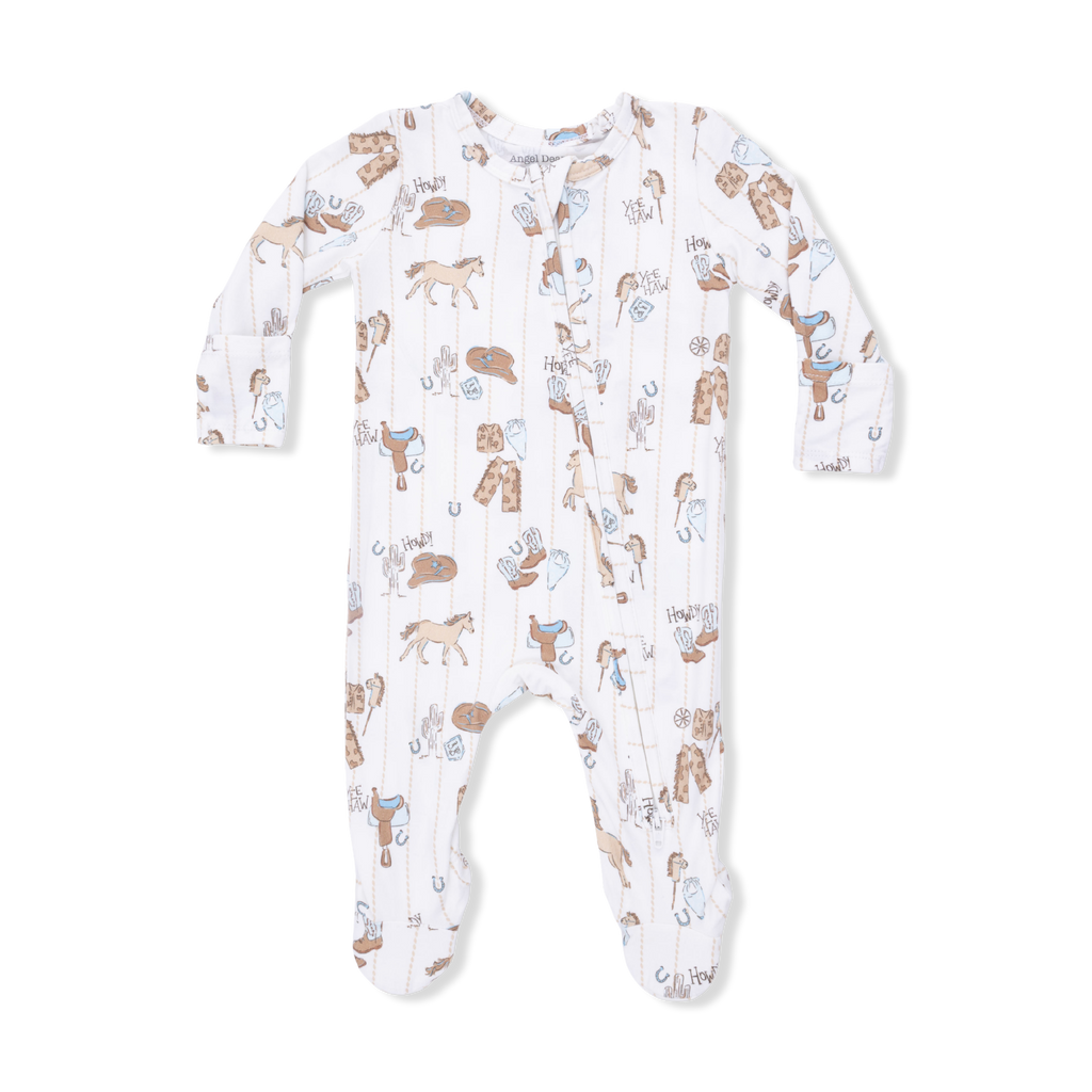 Angel Dear Cowboy Nursery - 2 Way Zipper Footie - Flying Ryno
