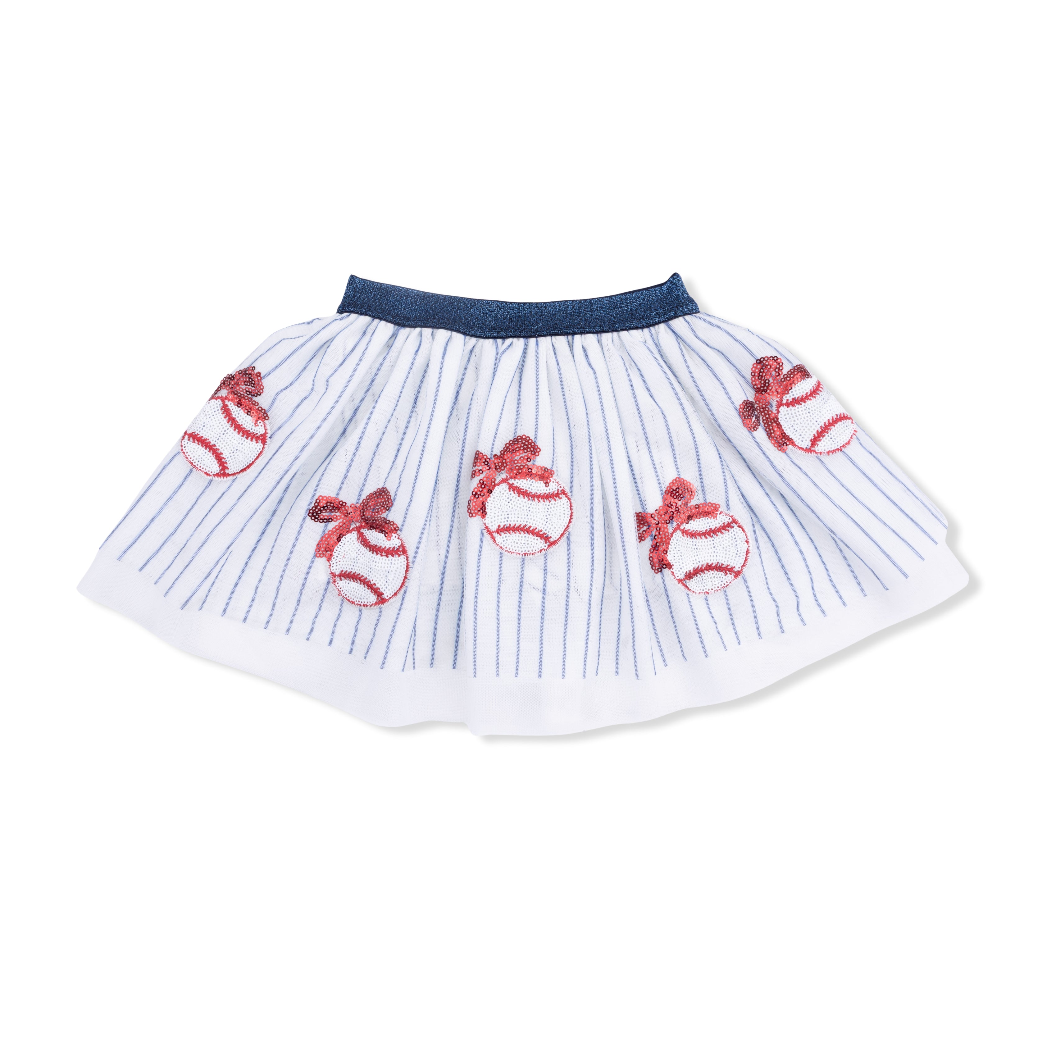 Angel Dear Baseball Stripe - Tutu Skirt With Bike Shorts - Flying Ryno