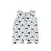 Babysprouts Boy's Sleeveless Romper- Burgers N' Dogs - Flying Ryno