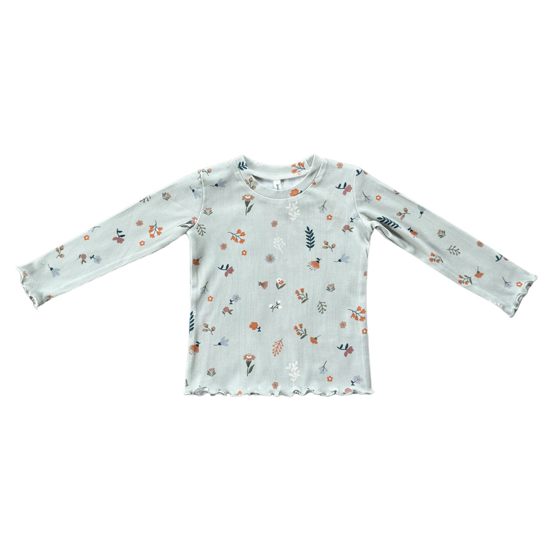 Babysprouts Lettuce Hem Tee Botanical