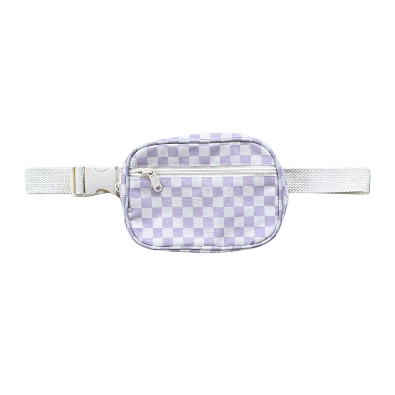 Babysprouts Mini Belt Bag Lavender Cloud Checkered