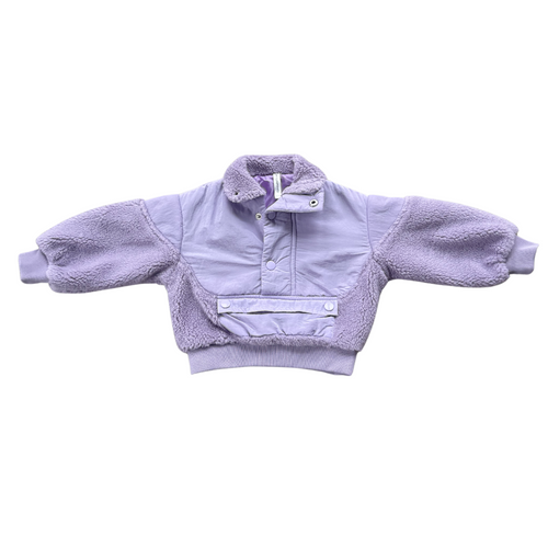 Babysprouts Sherpa Pullover - Lavender Fog - Flying Ryno