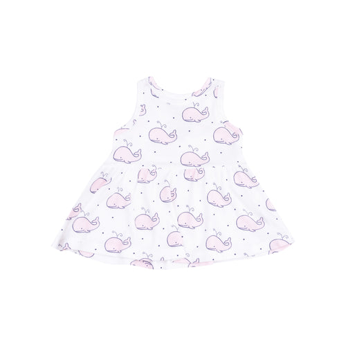 Angel Dear Bubbly Whale Pink Ribbed Peplum Tank & Ruffle Bloomer - Flying Ryno