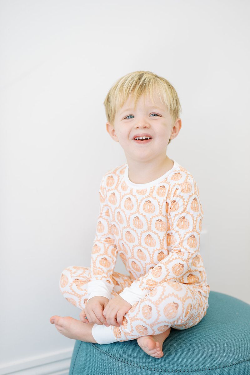 Uptown Baby 2 piece Pumpkin Pajama - Flying Ryno