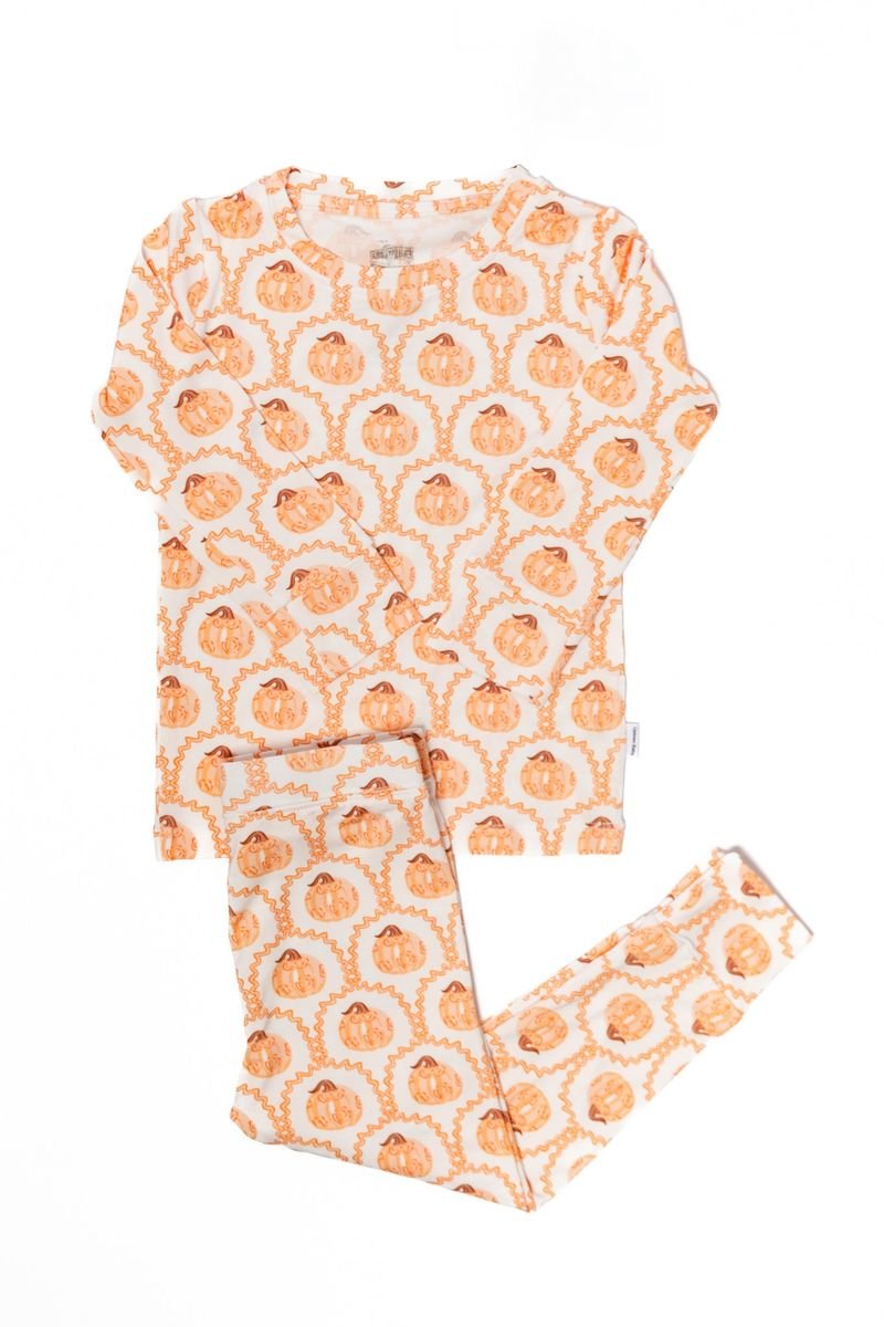 Uptown Baby 2 piece Pumpkin Pajama - Flying Ryno