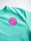 Xoxo By Magpies Anything Is Possible Smiley Sweatshirt | Aqua - Flying Ryno