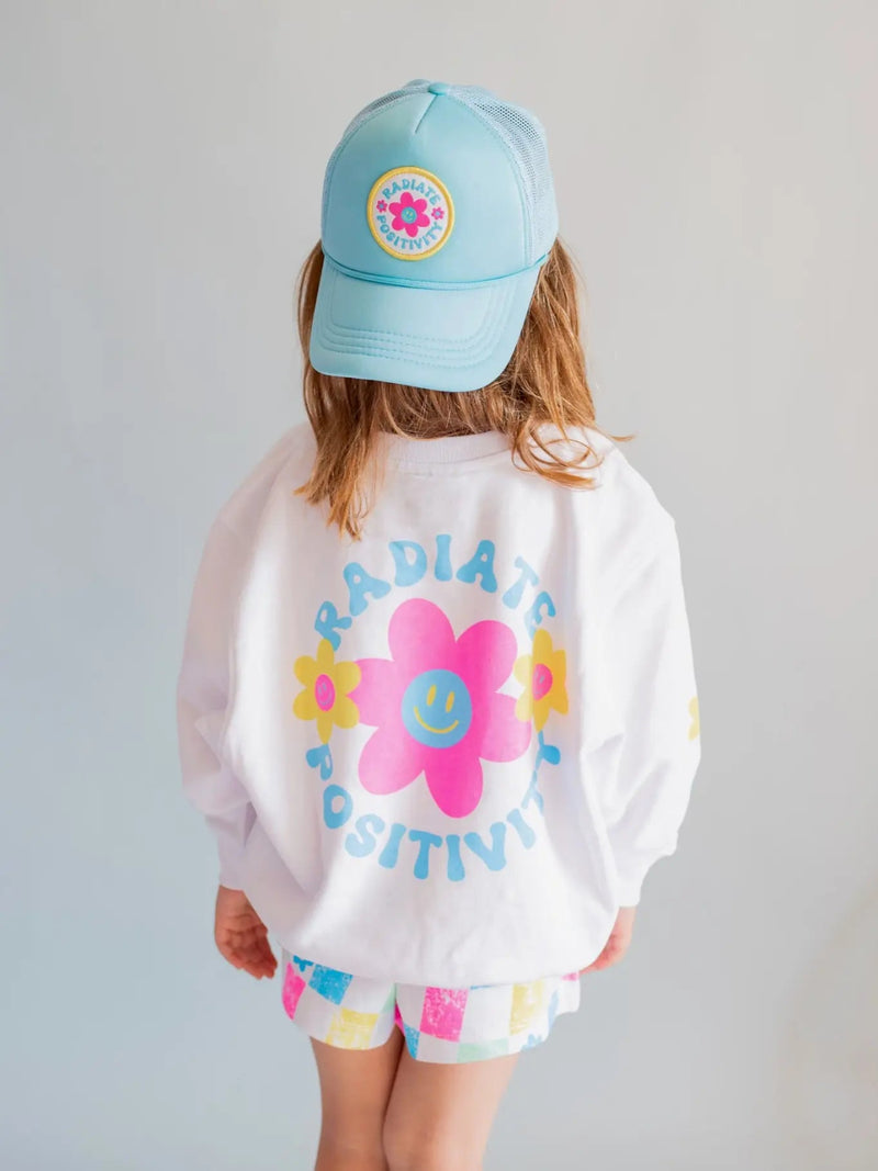 Xoxo By Magpies Radiate Positivity Sweatshirt | White - Flying Ryno