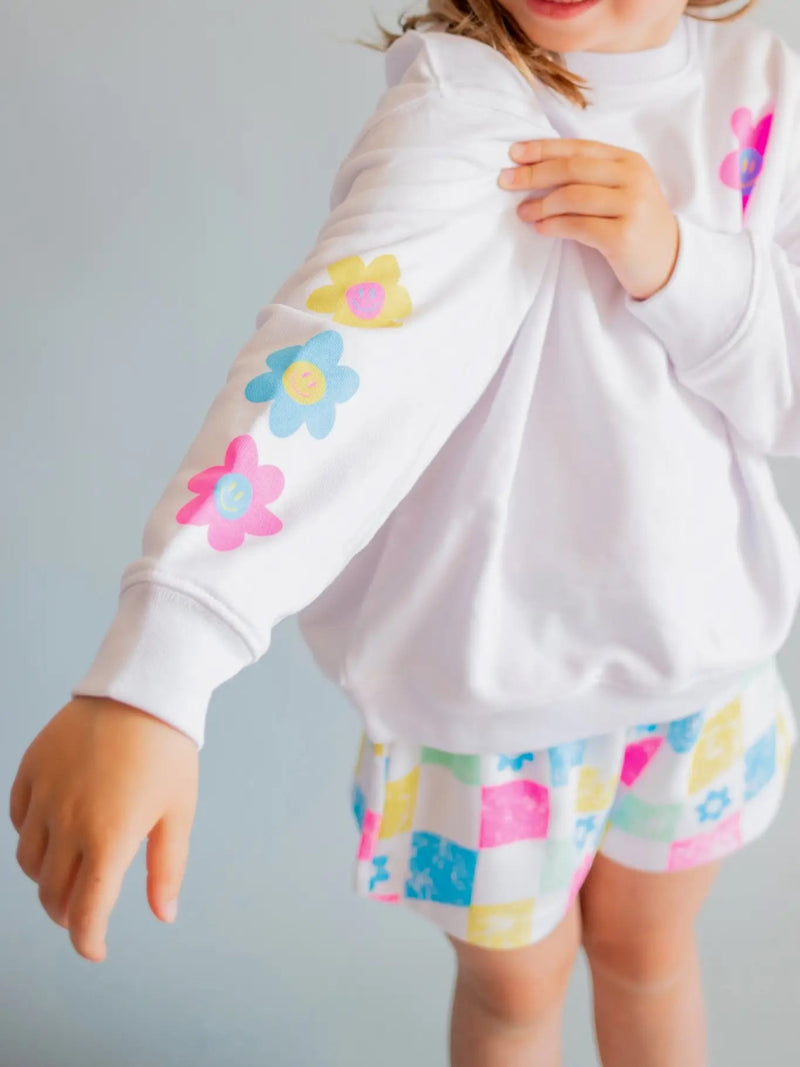 Xoxo By Magpies Radiate Positivity Sweatshirt | White - Flying Ryno