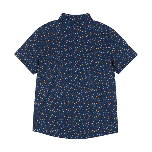 Andy and Evan Navy Floral Print Buttondown Shirt - Flying Ryno