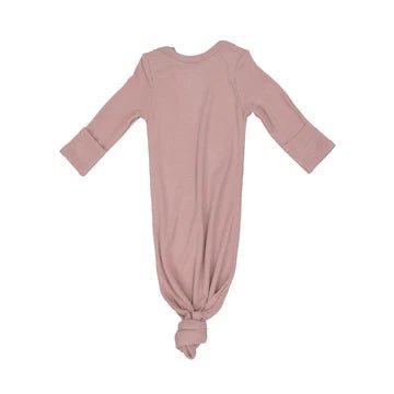 Angel Dear Rib Silver Pink Knotted Gown, silver Pink - Flying Ryno