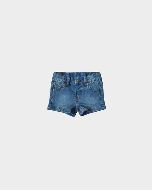 Babysprouts Girl’s Denim Shorts - Mid Wash Blue - Flying Ryno