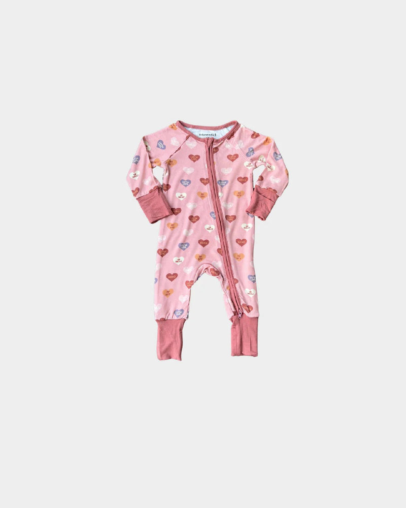 Babysprouts Girl's Hearts Footless Romper - Flying Ryno