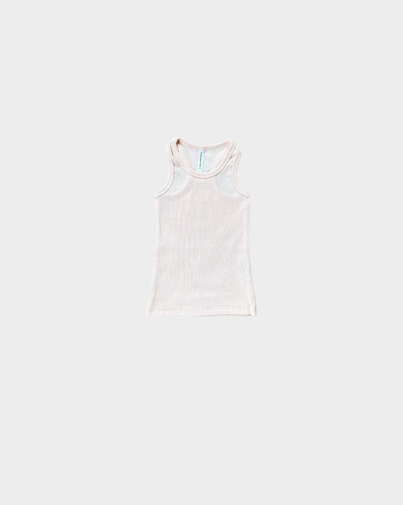 Babysprouts Girl’s Ribbed Tank, Baby Pink - Flying Ryno