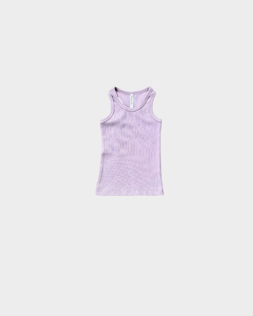 Babysprouts Girl’s Ribbed Tank, Lavender - Flying Ryno