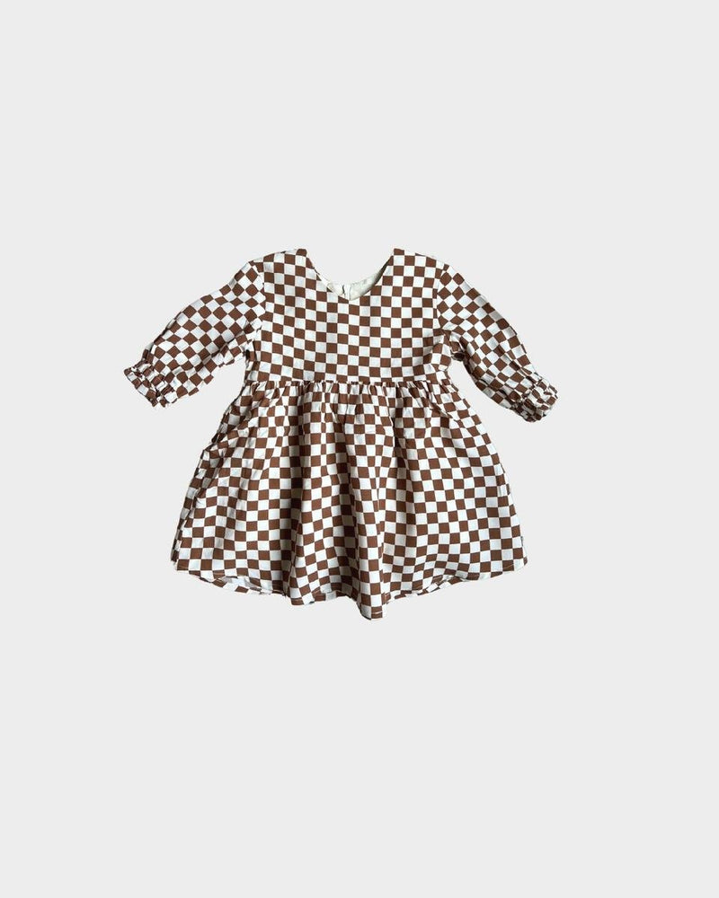 Babysprouts Girls Woven Dress Checkered - Flying Ryno