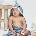 Elegant Baby Slate Baby Shark Hooded Baby Bath Wrap - Flying Ryno