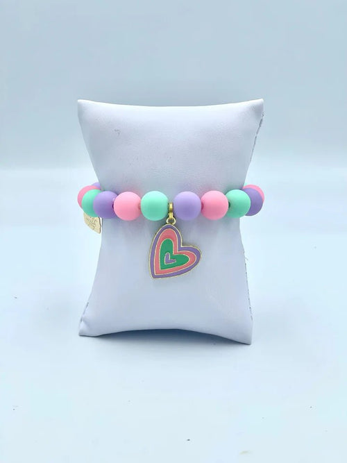Good Grace Design Colorful Hearts Bracelet - Flying Ryno