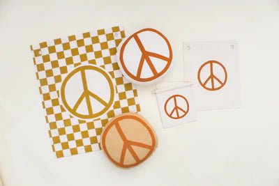 Imani Collective Checkered Peace Sign Banner - Flying Ryno
