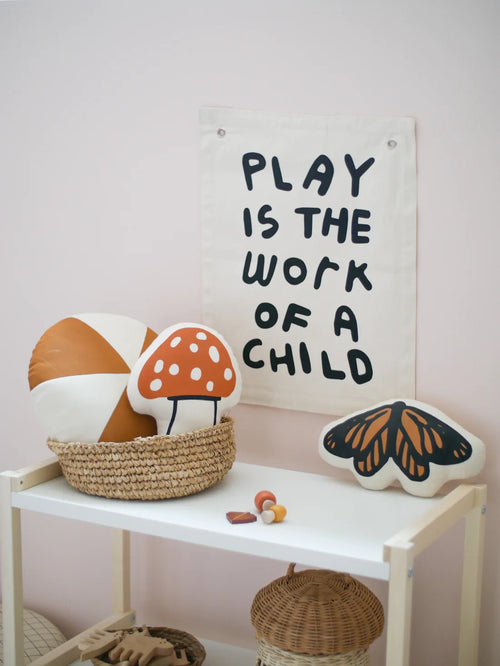 Imani Collective Play is the work of a child banner - Flying Ryno