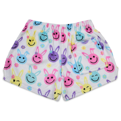 Iscream Happy Face Bunnies Plush Shorts - Flying Ryno