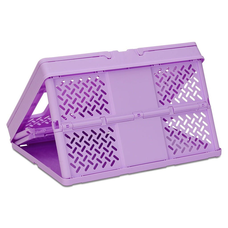 Iscream Large Lavender Foldable Storage Crate - Flying Ryno