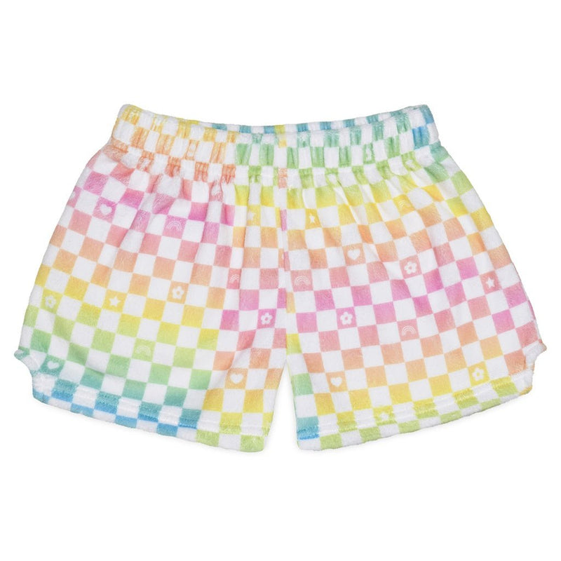 Iscream Ombre Checkerboard Plush Shorts - Flying Ryno