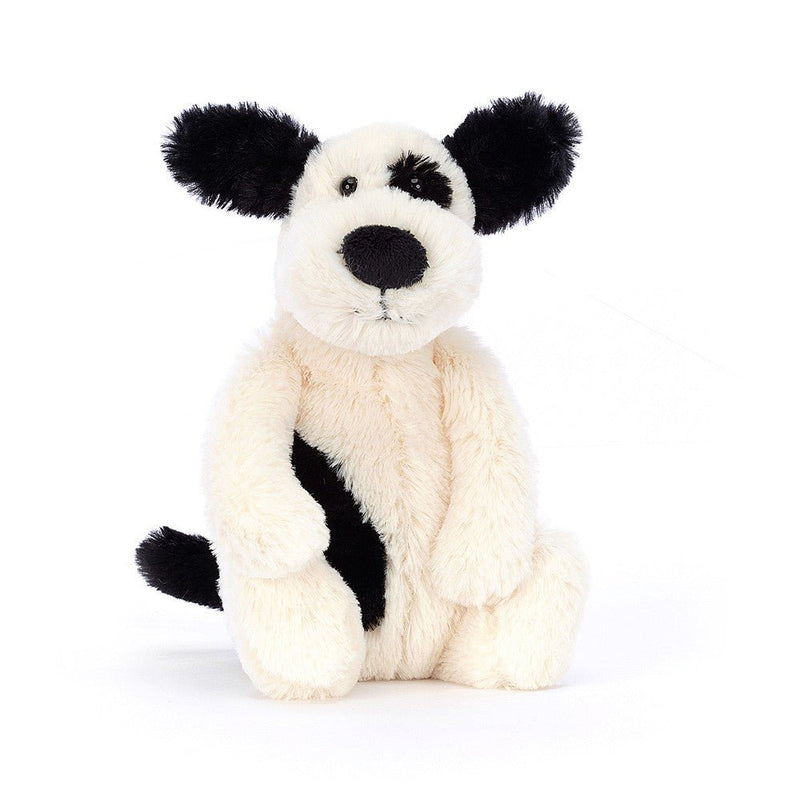 Jellycat Bashful Black & Cream Puppy Small - Flying Ryno