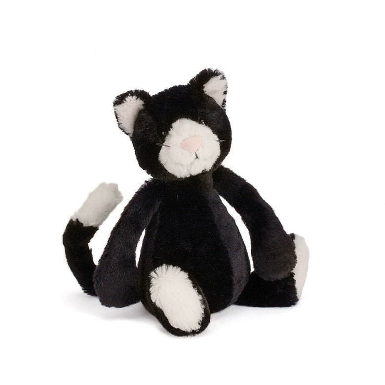 Jellycat Bashful Black & White Cat Little - Flying Ryno