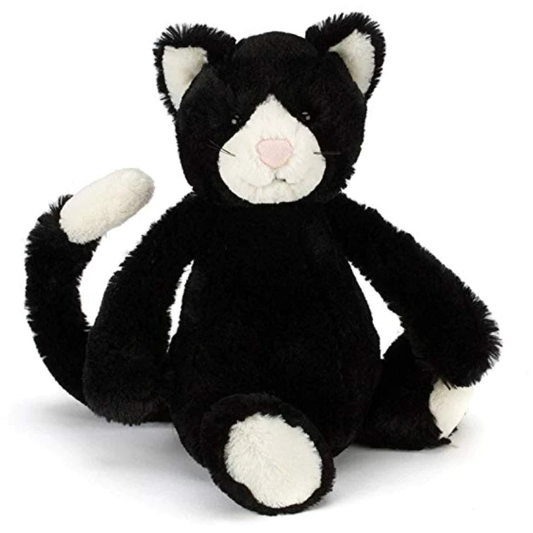 Jellycat Bashful Black & White Cat Medium - Flying Ryno