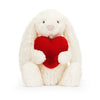 Jellycat Bashful Red Love Heart Bunny Medium - Flying Ryno