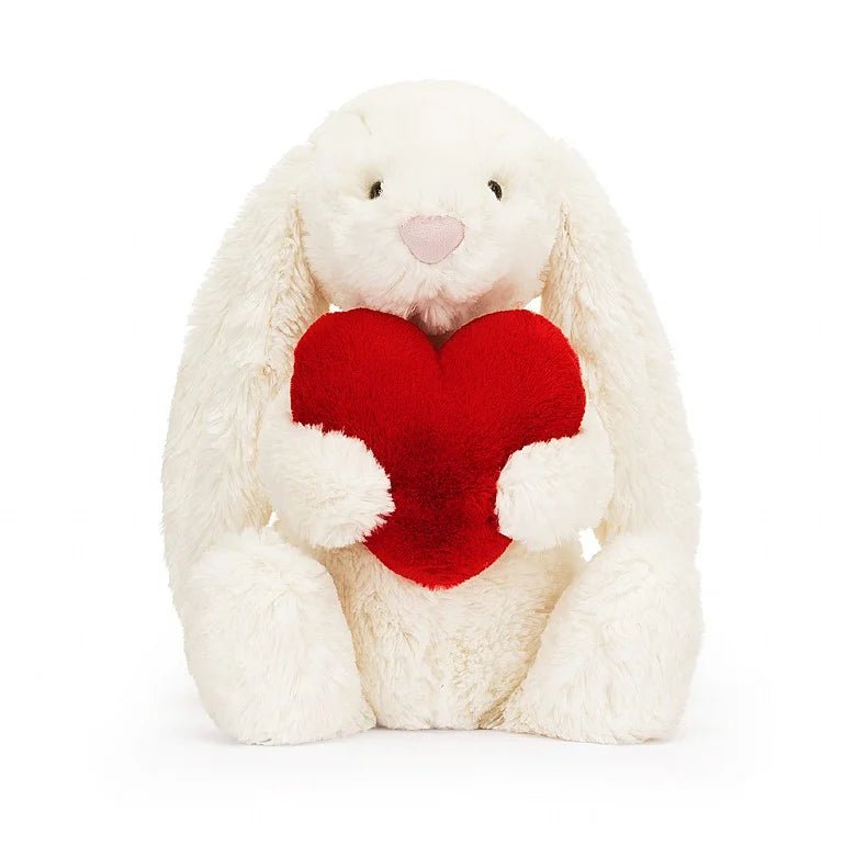 Jellycat Bashful Red Love Heart Bunny Medium - Flying Ryno
