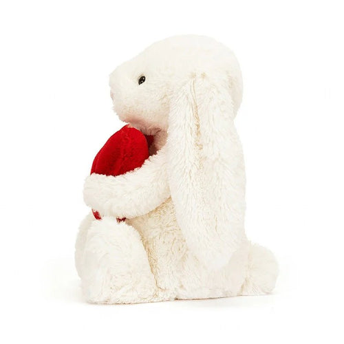 Jellycat Bashful Red Love Heart Bunny Medium - Flying Ryno