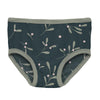 Kickee Pants Print Girl's Underwear, Pine Mistletoe - Flying Ryno