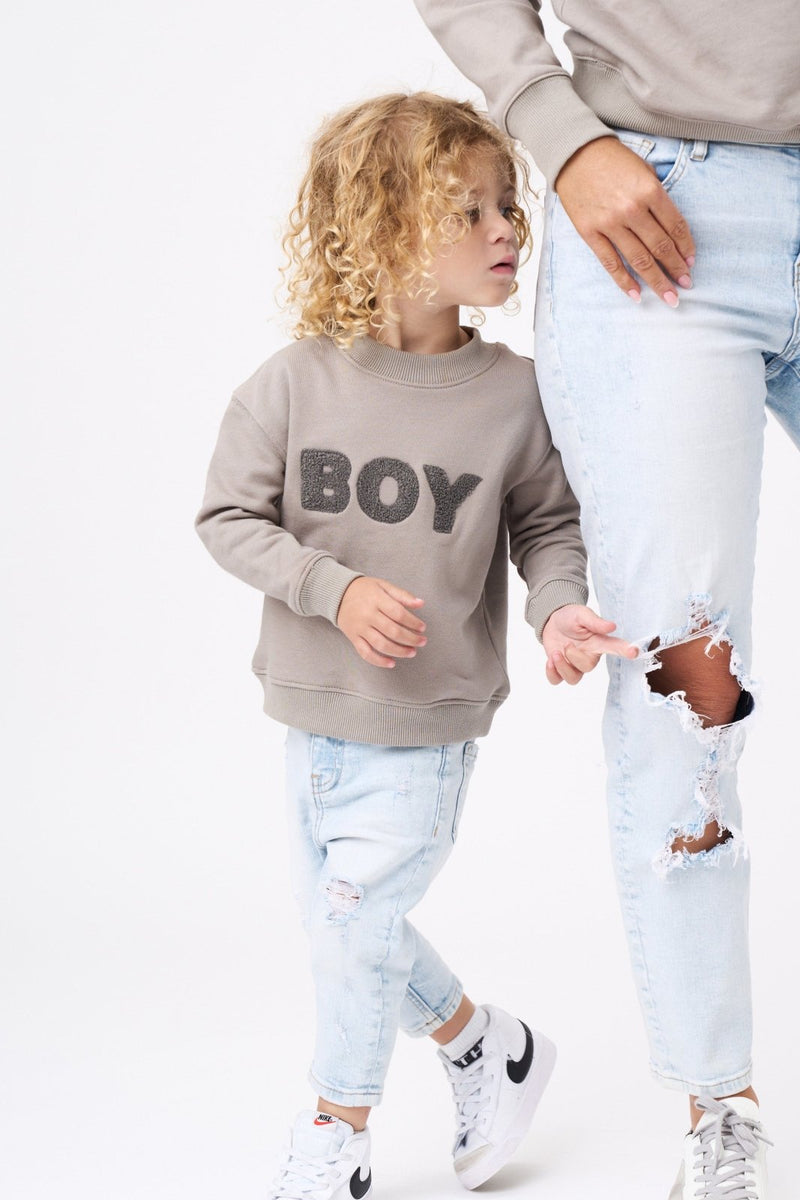 LE LA LO Boy Chenille Sweatshirt - Mini - Flying Ryno