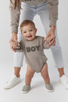 LE LA LO Boy Chenille Sweatshirt Romper - Baby - Flying Ryno