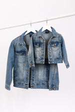 LE LA LO Mama Beaded Denim Jacket - Flying Ryno