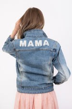 LE LA LO Mama Beaded Denim Jacket - Flying Ryno