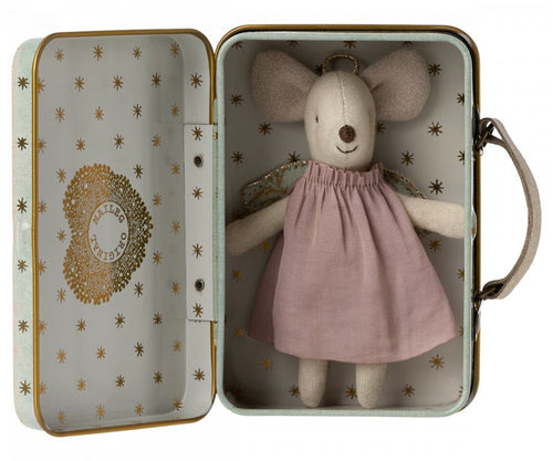 Maileg Angel Mouse in Suitcase - Flying Ryno