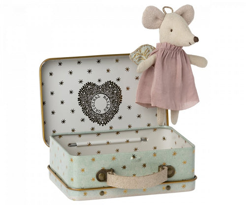 Maileg Angel Mouse in Suitcase - Flying Ryno